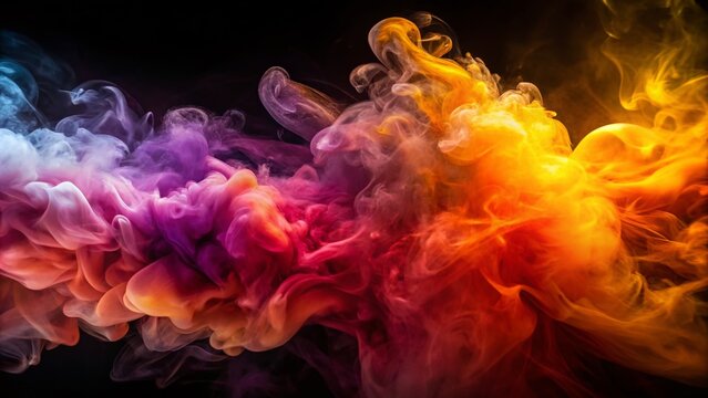 High Quality Smoke Loop with Warm Colors for Visual Effects and Motion Graphics