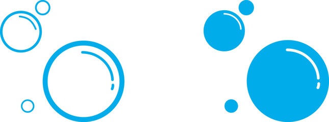 flat design bubble soap vector icon