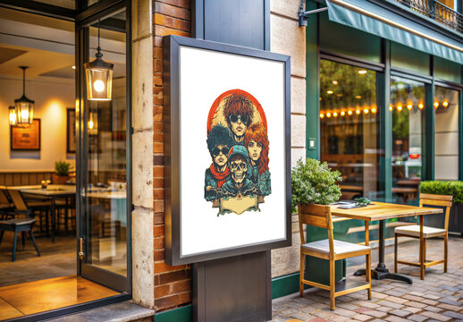 Restaurant Poster Mockup Template