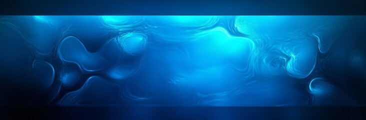Captivating Fluidity in Abstract Blue Design Art