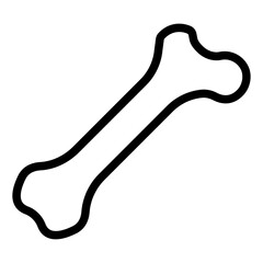 Bone outline icon representing skeletal structure and orthopedic health