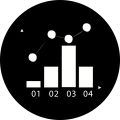  Business infographics icons with different diagram vector illustration. Abstract data visualization, marketing charts and graphs. Business statistics, planning and analytics, forecasting growth rates