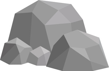 Grey Rocks Illustration