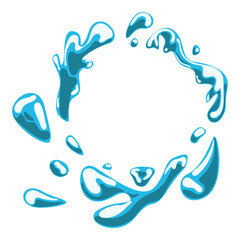 water splash elements