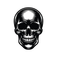 A detailed vector image featuring a skull wearing a crown and smoking a cigar, representing a bold and edgy aesthetic.