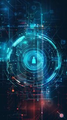 Obraz premium Abstract design illustrating cybersecurity measures.
