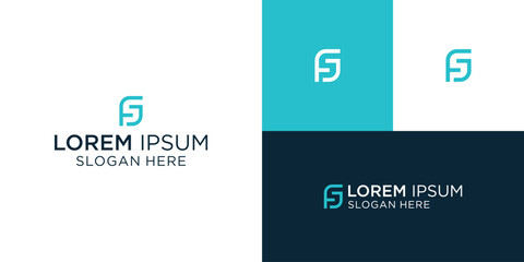 Obraz premium logo with the initials F and S, suitable for consulting business companies