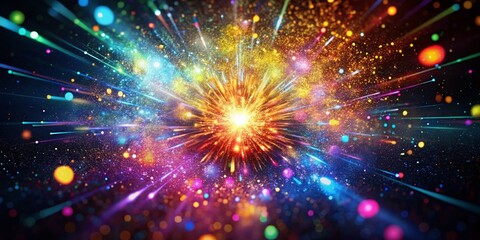 Stunning Particle Glow Glitter Explosion on Alpha Channel for Stunning Visuals and Backgrounds