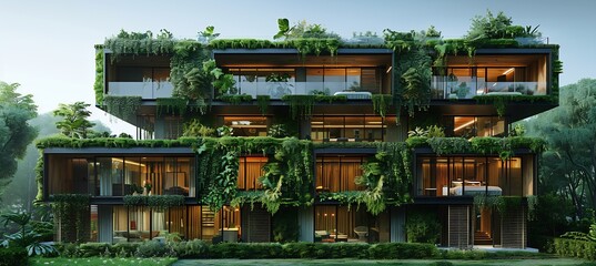 Fototapeta premium Artificial intelligence smart city real estate where AI integrates urban planning and property development creating sustainable and efficient communities of the future