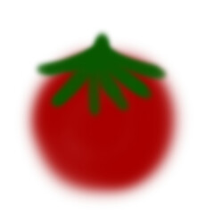 blurred tomato illustrations