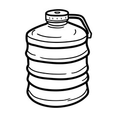 A hand drawn icon of a collapsible bottle