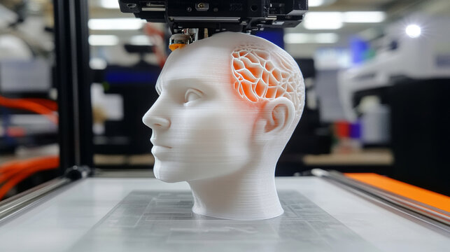This workshop used a 3D printer to create a robot head.  It showed how 3D printing, using plastic filament, can make parts for robots. This technology is helpful for engineers and designers.