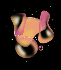 A modern and dreamy collection of abstract bubble art, inspired by the lightness and movement of floating air. Each piece combines soft gradients, fluid forms, and glowing transparency to create a sen © Dzahra