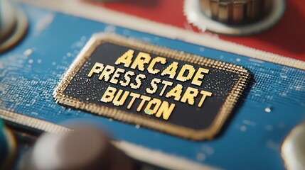 Retro Arcade Game Pixelated Button   Press Start   8 Bit Design