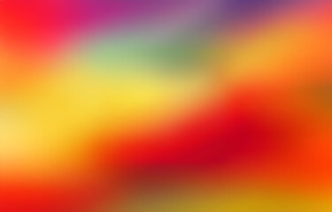Naklejka premium A blurry background with vibrant colors, including red, orange, yellow, green, and purple.
