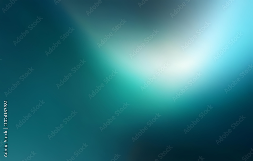 Canvas Prints a blurred gradient background transitions from dark teal to light teal with a bright white glow in t