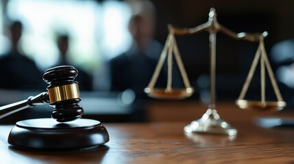 Gavel  Scales of Justice  Legal Concept  Courtroom Symbol  Law  Justice  Legal System  Jud