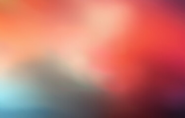 Obraz premium Abstract blurred background with soft gradients of red, orange, blue, and purple hues.