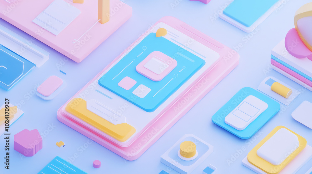 Poster creating mobile apps involves designing the layout, testing it on phones and tablets, and making sur