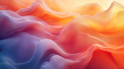 Fototapeta premium Abstract background of flowing fabric in vibrant colors.