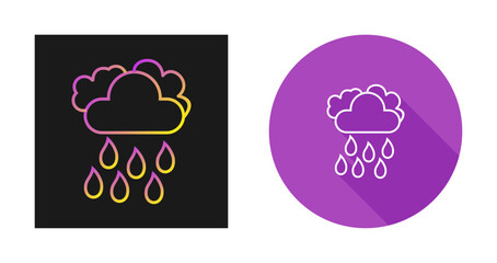 Light Rain Vector Icon