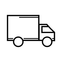 Deliver Truck with lines