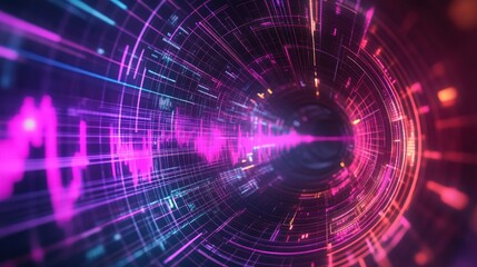 Stunning Abstract AI Visualization Effect