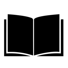 black open book vector