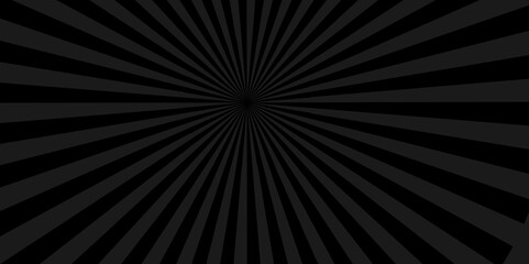 Vector Fractal burst retro black and gray vector backdrop sunburst vintage backdrop background. abstract beam flare banner, cartoon, template geometric creative design.