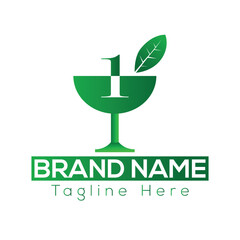 Eco Friendly vector icon Ecology flat vector sign Vector illustration 1 letter logo design