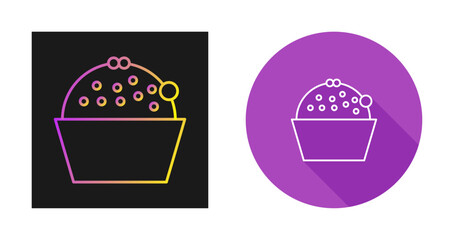 Cup Cake Vector Icon