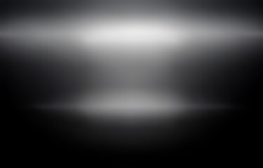 Obraz premium A dark background with a gradient to white. The gradient is in the shape of a rectangle and is brighter in the center.