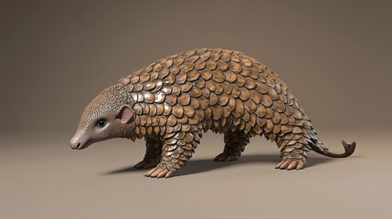 Obraz premium Scaly Anteater: The Endangered Pangolin