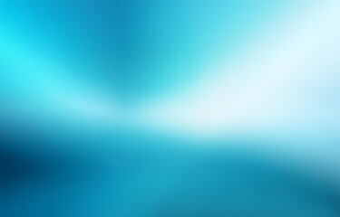 Fototapeta premium An abstract design with blurred lines and a gradient of blue, teal, and white.