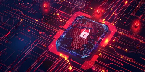 Cyber security awareness poster with educational content.