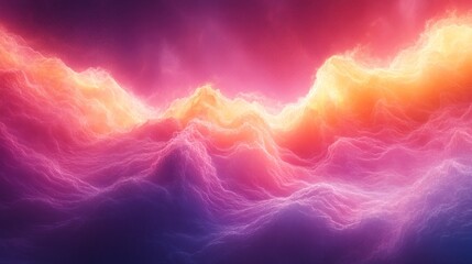 Abstract background with a dramatic pink and orange sky.