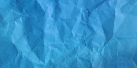 Realistic crumpled paper texture vector. Isolated rough grunge old blank. crumpled torn and old bright blue paper.