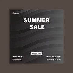 Electronic products social media post design template.