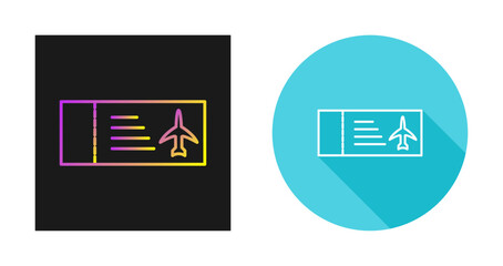 Plane Tickets Vector Icon