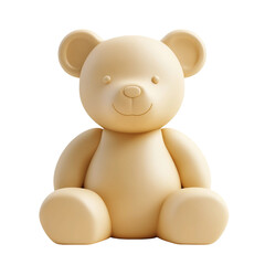 A Cute Brown Teddy Bear Toy Smiling Cheerfully with Adorable Features