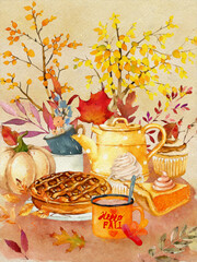 Autumn Tea Time and Baked Sweets