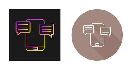 Obraz premium Conversation Vector Icon