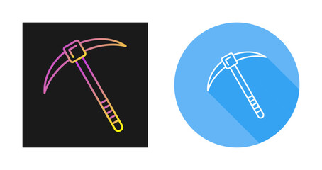 Fototapeta premium Pickaxe Vector Icon