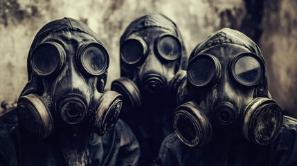 Memorial Day for all victims of the use of chemical weapons. chemical weapons. A man in chemical protection