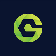 Initial Letter G Logo.