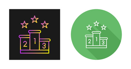 Podium Vector Icon