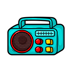 cartoon  classic radio illustration art