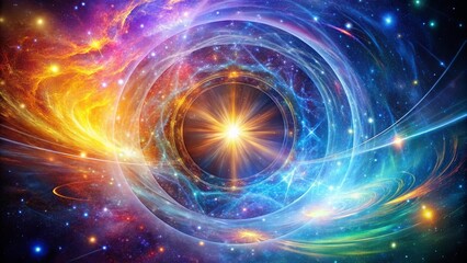 Cosmic Rings and Radiant Nebulas A Symphony of Light and Color in the Vastness of Space