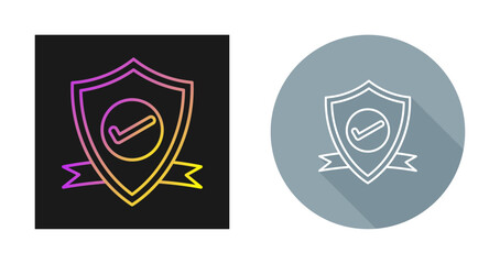 Fototapeta premium Shield Vector Icon