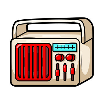 recommend clip art: cartoon  classic radio illustration art